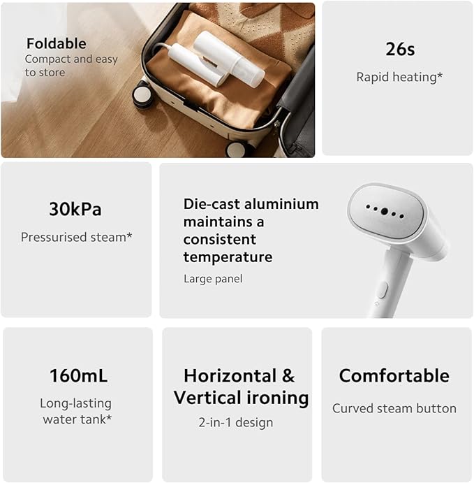 STEAMY FOLD (Home and Travel friendly Steamer)